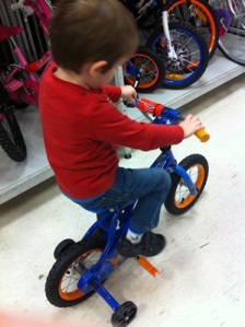 Testing out Bikes